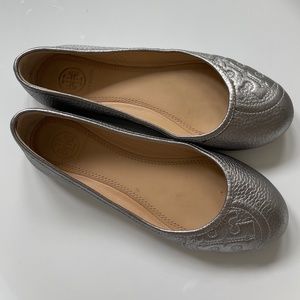 Tory Burch Metallic Flats